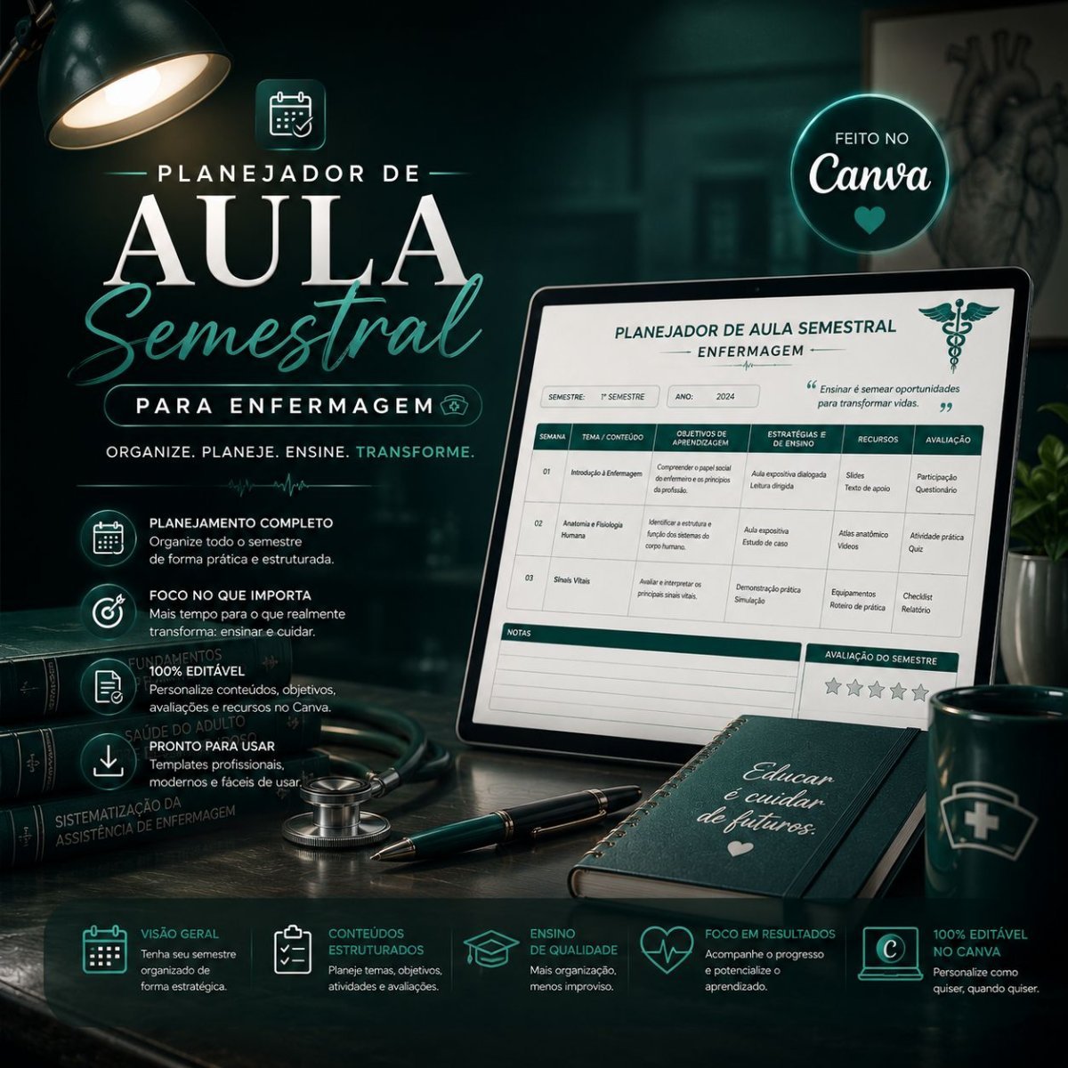 Planejador de Aula Semestral